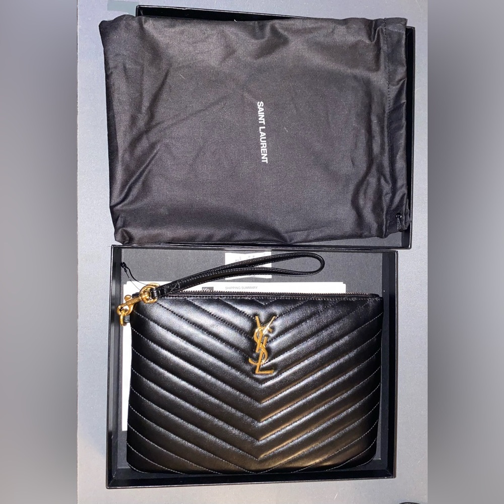 Saint Laurent Cassandre Matelassé Pouch
